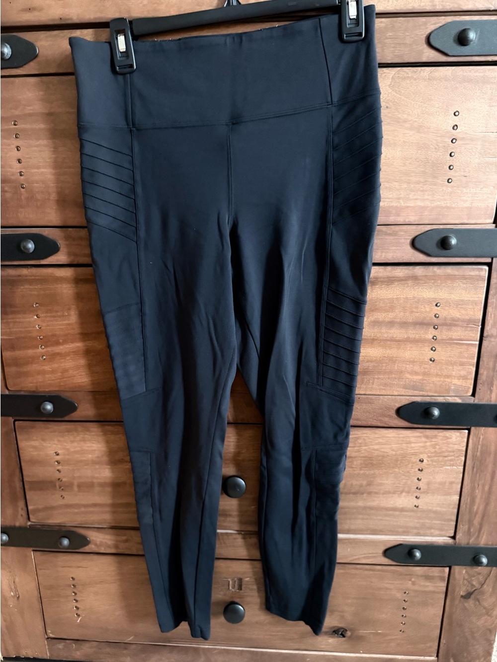 Athleta Women’s Delancey Moto Black Active Leggings - MP